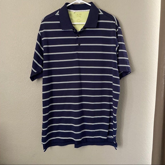 adidas striped polo